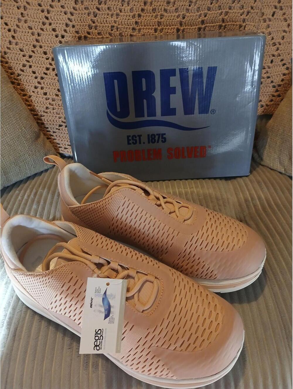Drew Men's Athletic Sneakers - Light Tan, Size 12 XW